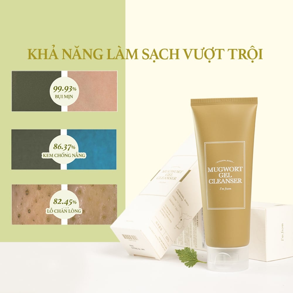I'm From Sữa rửa mặt Mugwort Gel Cleanser 150ml 5