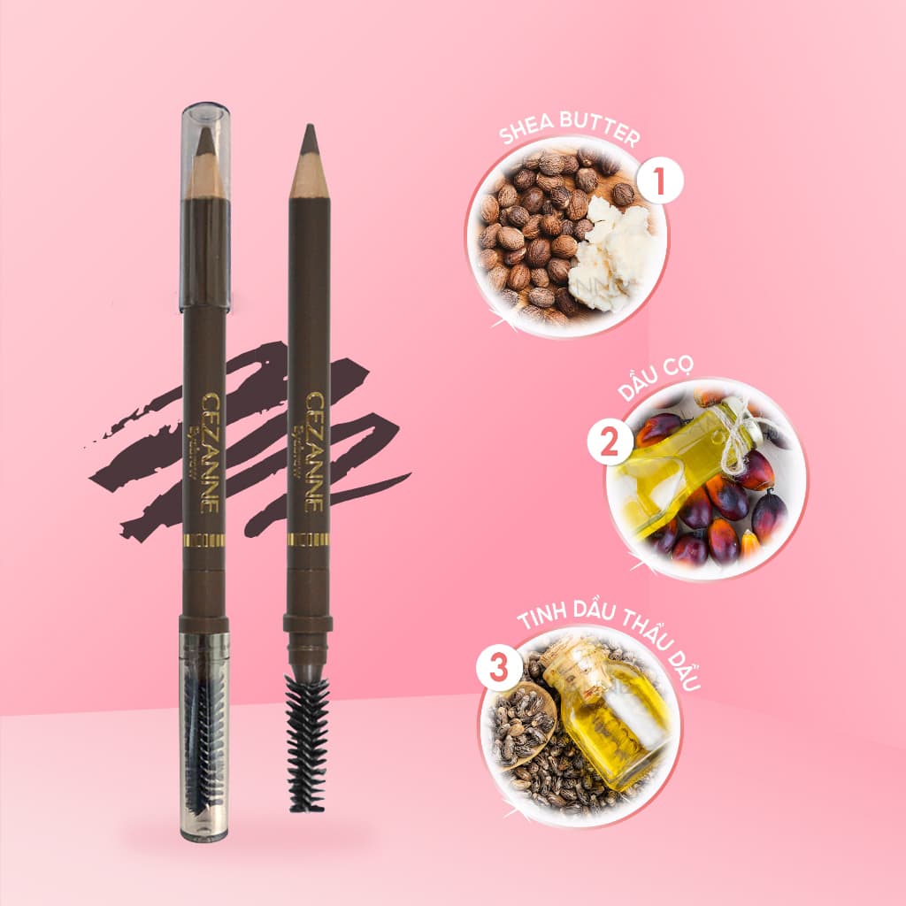 Cezanne Bút Kẻ Lông Mày Eyebrow With Spiral Brush thumb 3