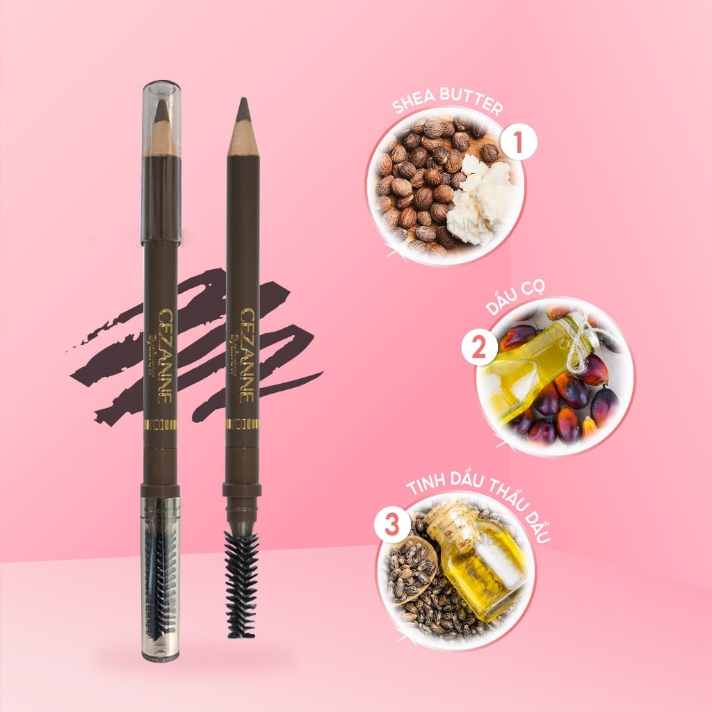 Cezanne Bút Kẻ Lông Mày Eyebrow With Spiral Brush 3