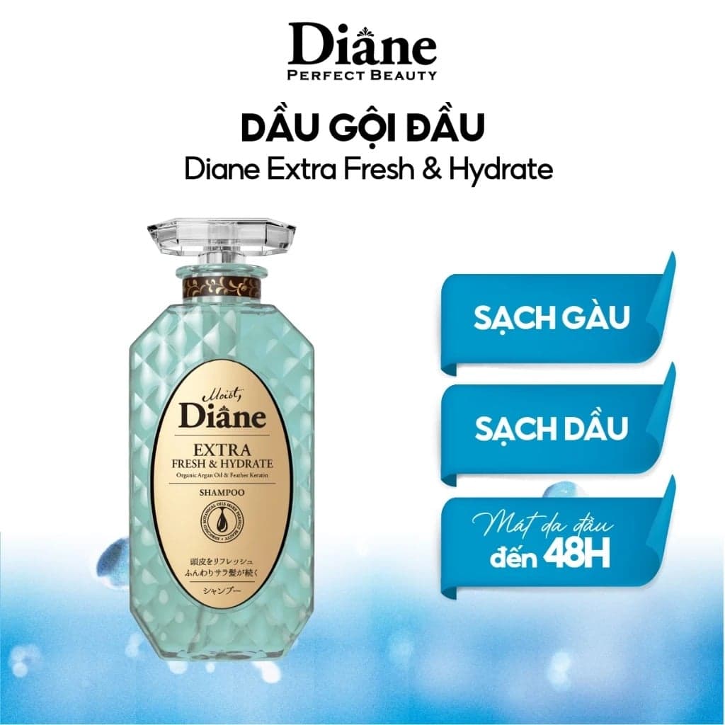 Moist Diane Dầu gội Extra Fresh & Hydrate Shampoo 450ml thumb 2