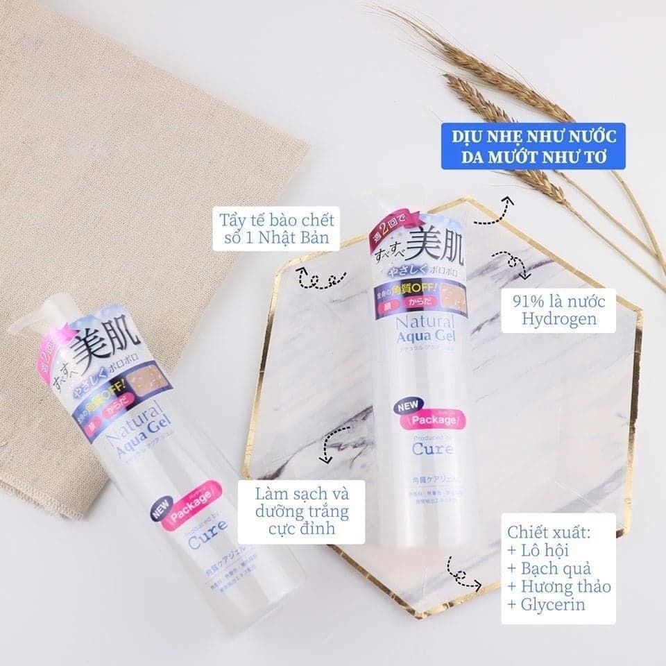 Cure Gel tẩy da chết Natural Aqua Gel thumb 2