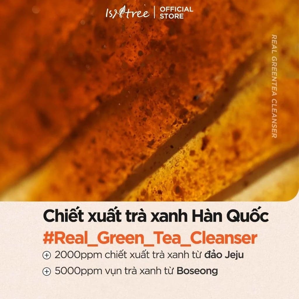 Isntree Sữa Rửa Mặt Green Tea Fresh Cleanser 120ml thumb 7