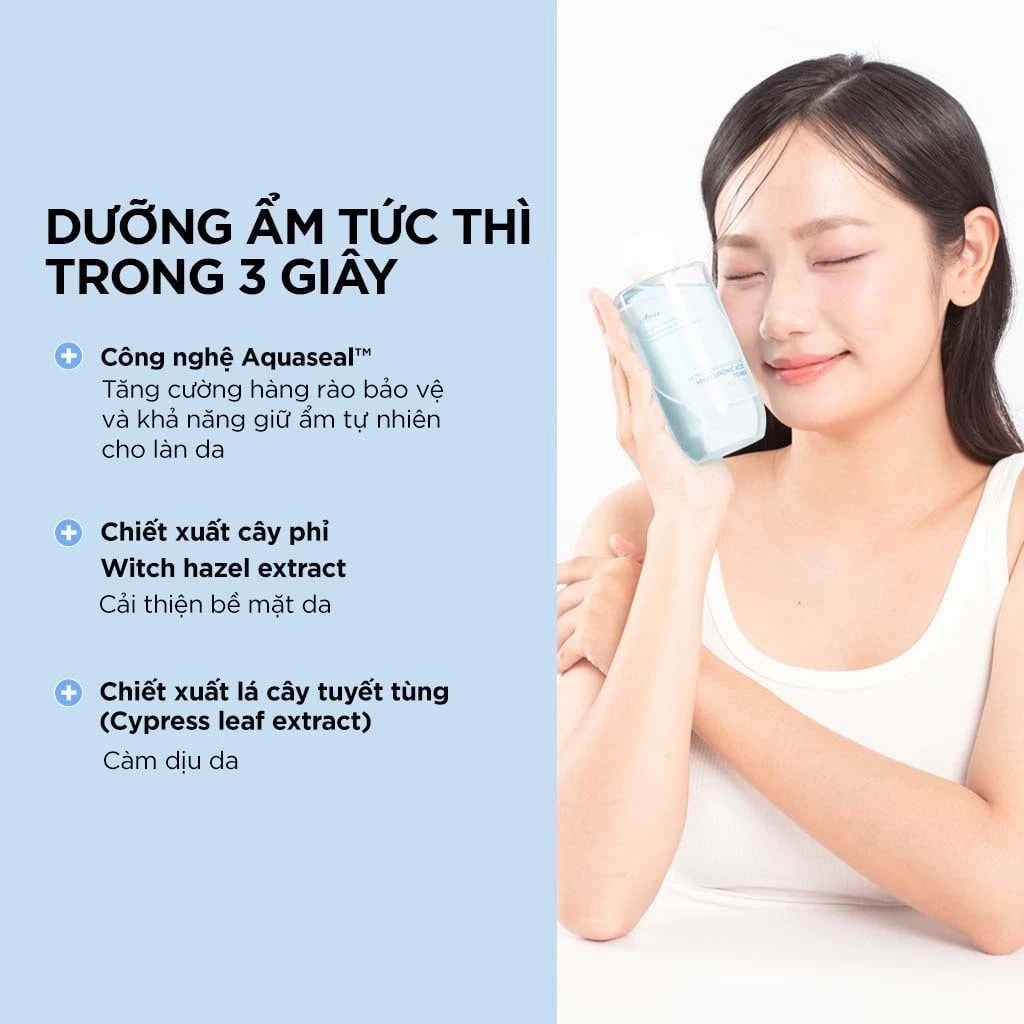 Isntree Nước Hoa Hồng Ultra-Low Molecular Hyaluronic Acid Toner 300ml 5