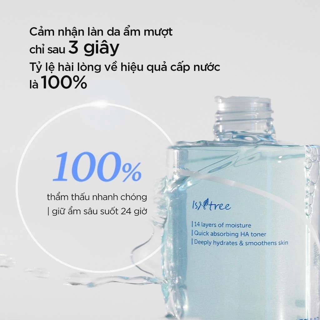 Isntree Nước Hoa Hồng Ultra-Low Molecular Hyaluronic Acid Toner 300ml thumb 8