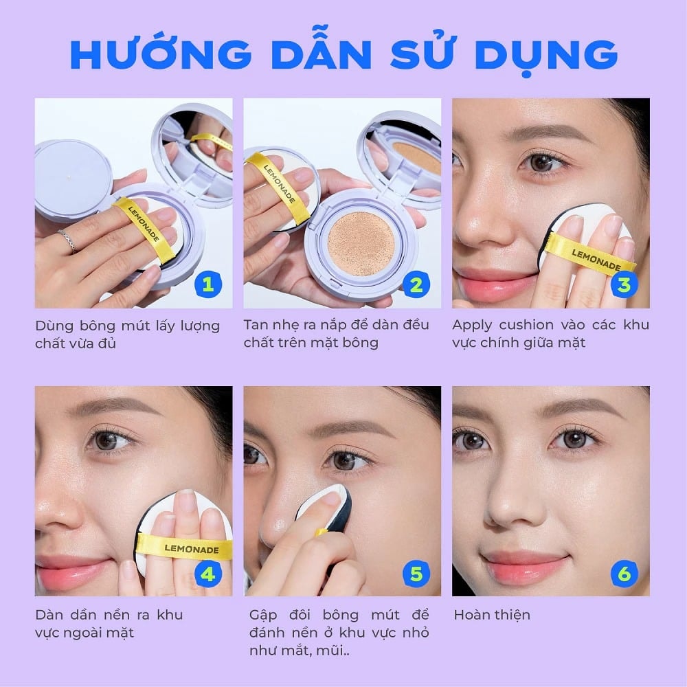 Lemonade Phấn nước Supermatte no makeup Cushion 4