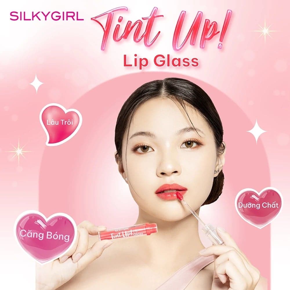 Silkygirl Son bóng Tint Up Lip Glass thumb 2