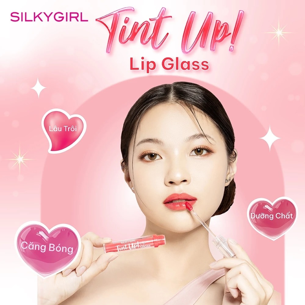 Silkygirl Son bóng Tint Up Lip Glass 2