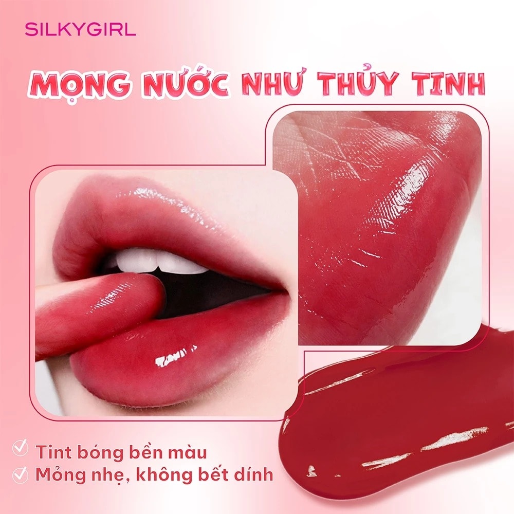 Silkygirl Son bóng Tint Up Lip Glass 5