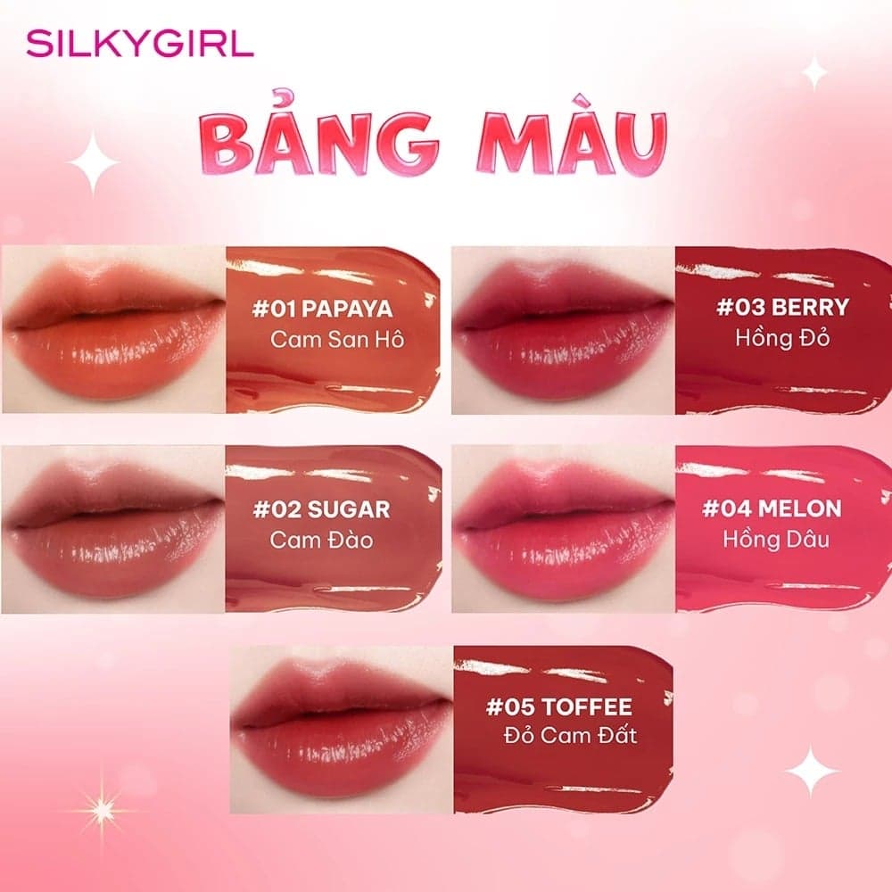 Silkygirl Son bóng Tint Up Lip Glass thumb 3