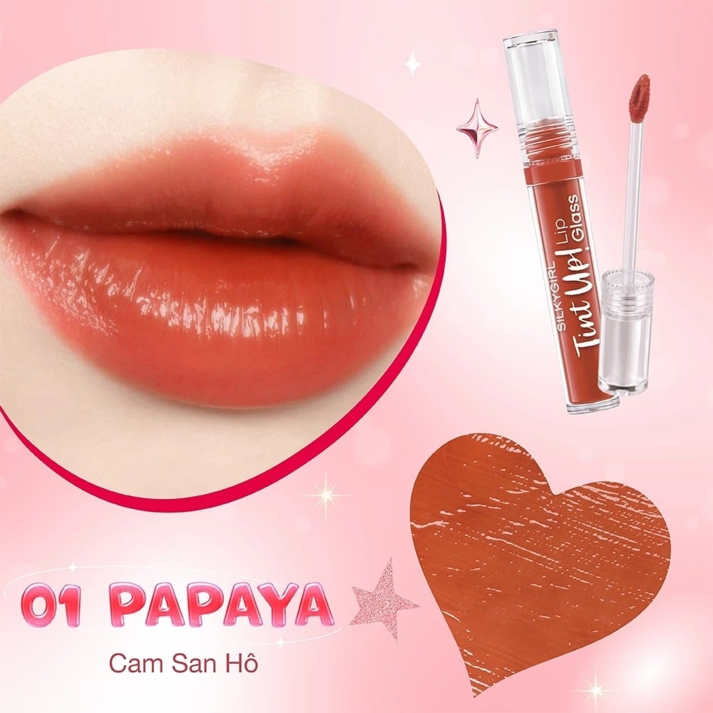 Silkygirl Son bóng Tint Up Lip Glass 10