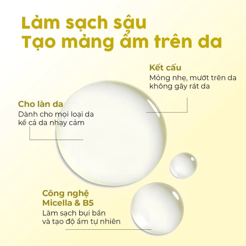 Milaganics Nước tẩy trang Hoa cúc, Rau má, Vitamin B5 300ml thumb 3