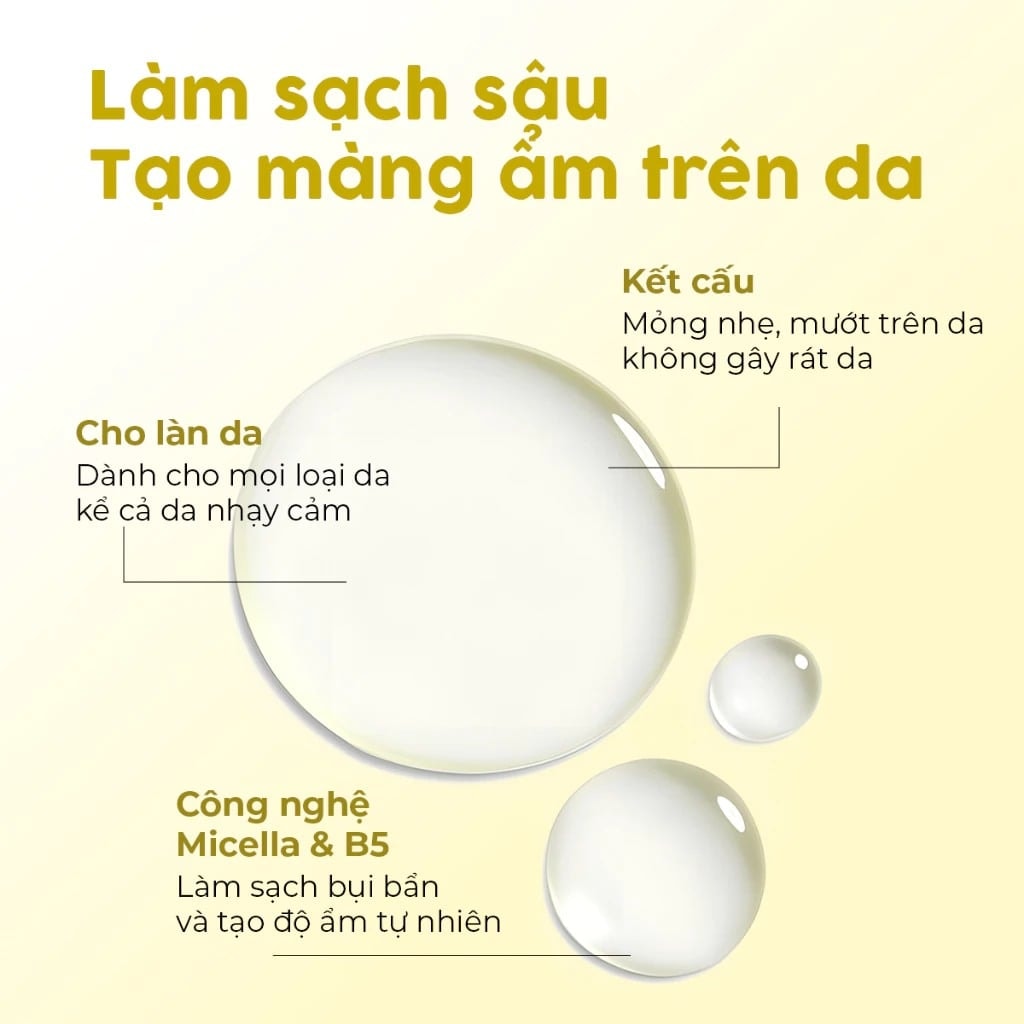 Milaganics Nước tẩy trang Hoa cúc, Rau má, Vitamin B5 300ml 3