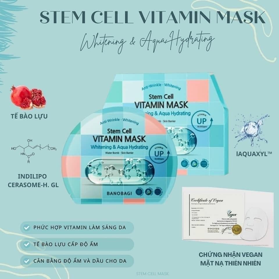 BANOBAGI Mặt Nạ Giấy Stem Cell Vitamin Mask 30g thumb 2