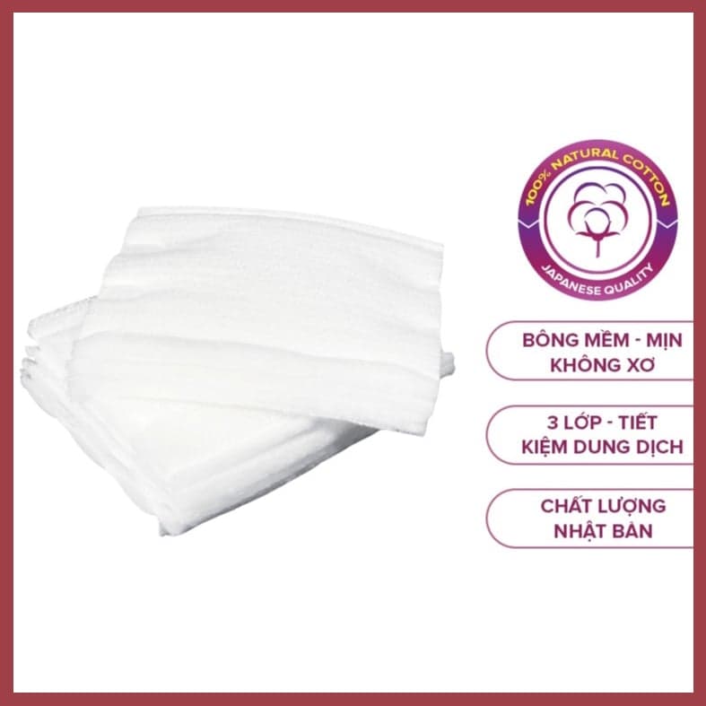Yusachi Bông tẩy trang Facial Cotton Pads 200 miếng thumb 3