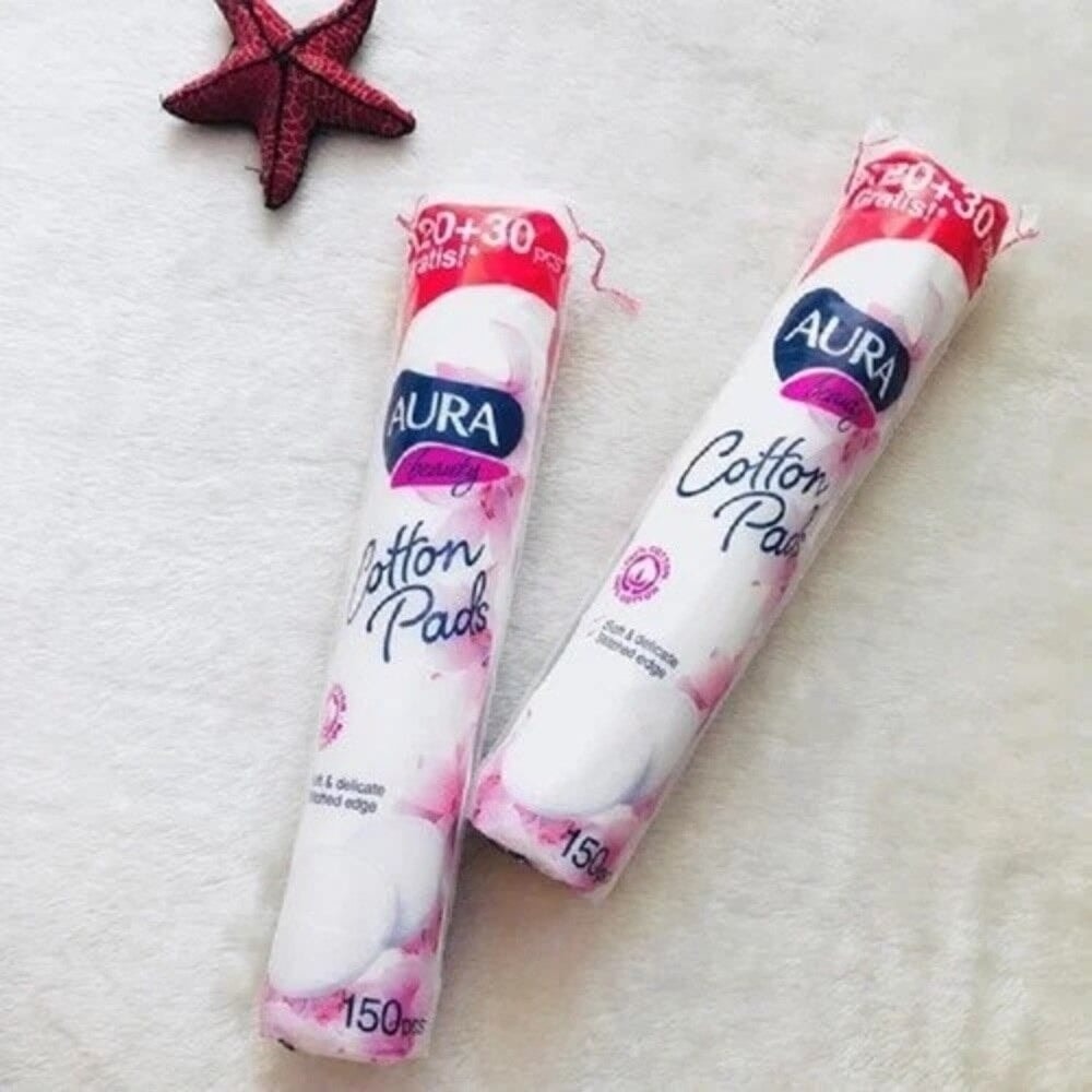 Aura Beauty Bông tẩy trang 120 +30 miếng 3