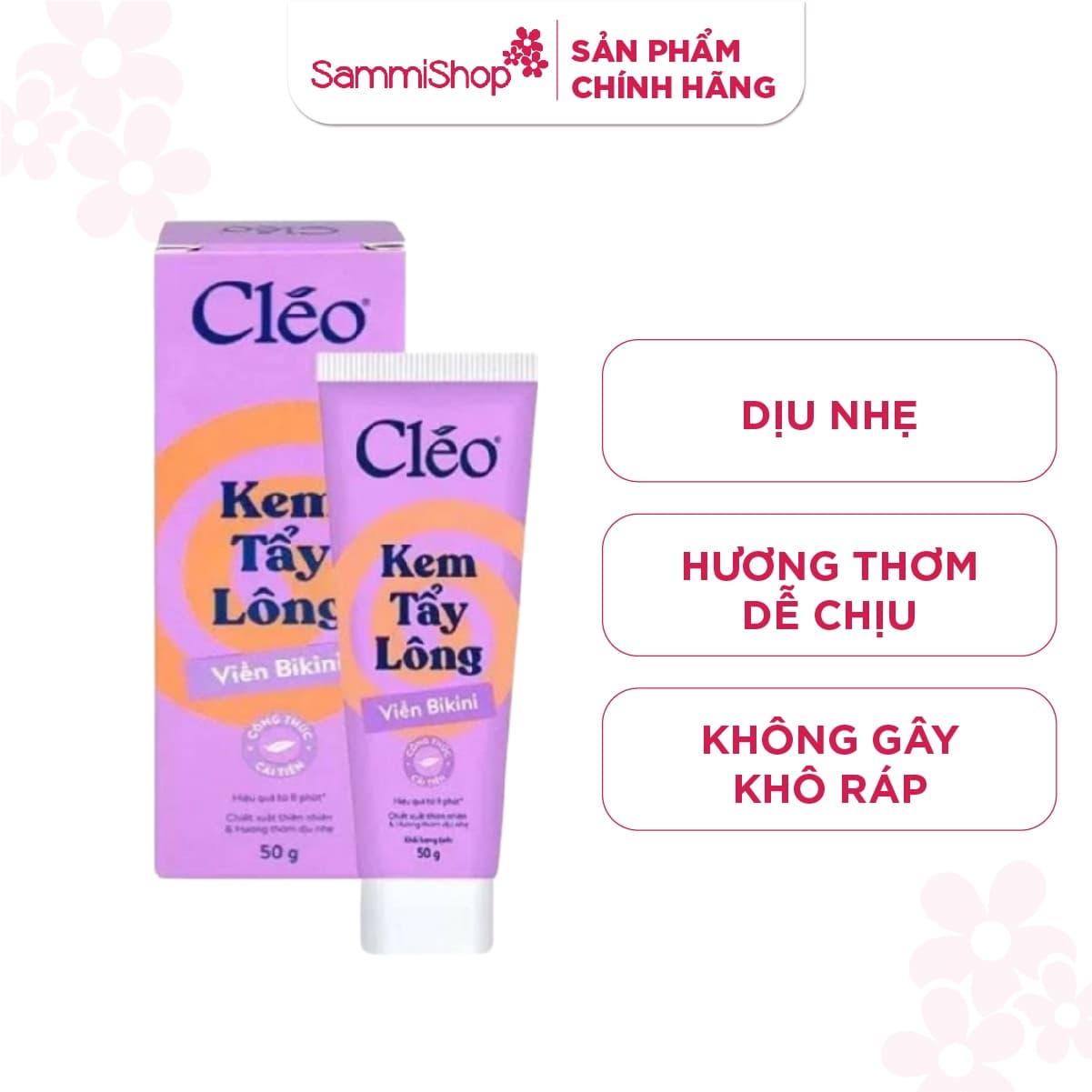 Cleo Kem tẩy lông viền Bikini Hair Removal Cream Bikini Line 50g thumb 1