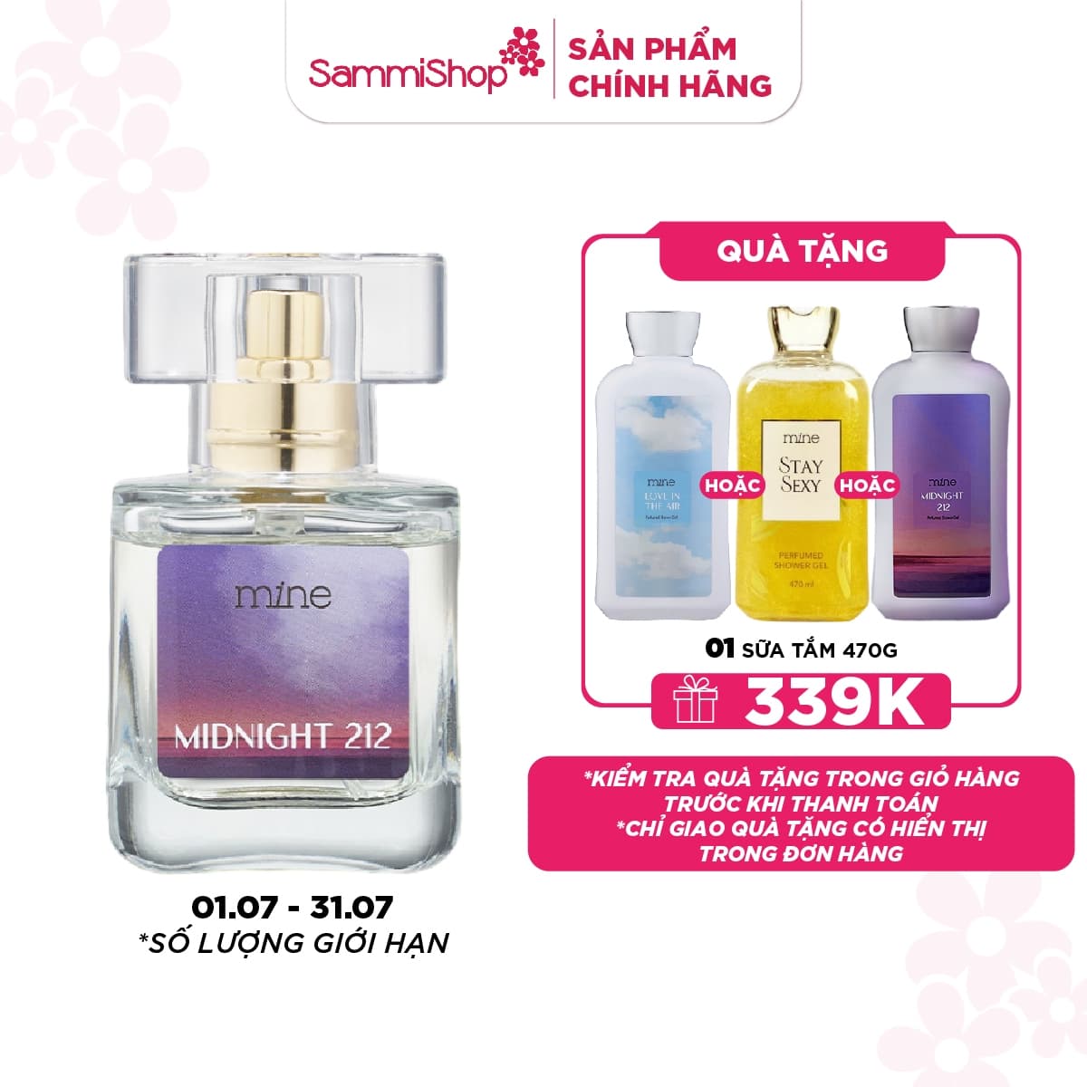 01.07 - 31.07 Mine Nước Hoa Midnight 212 30ml thumb 1