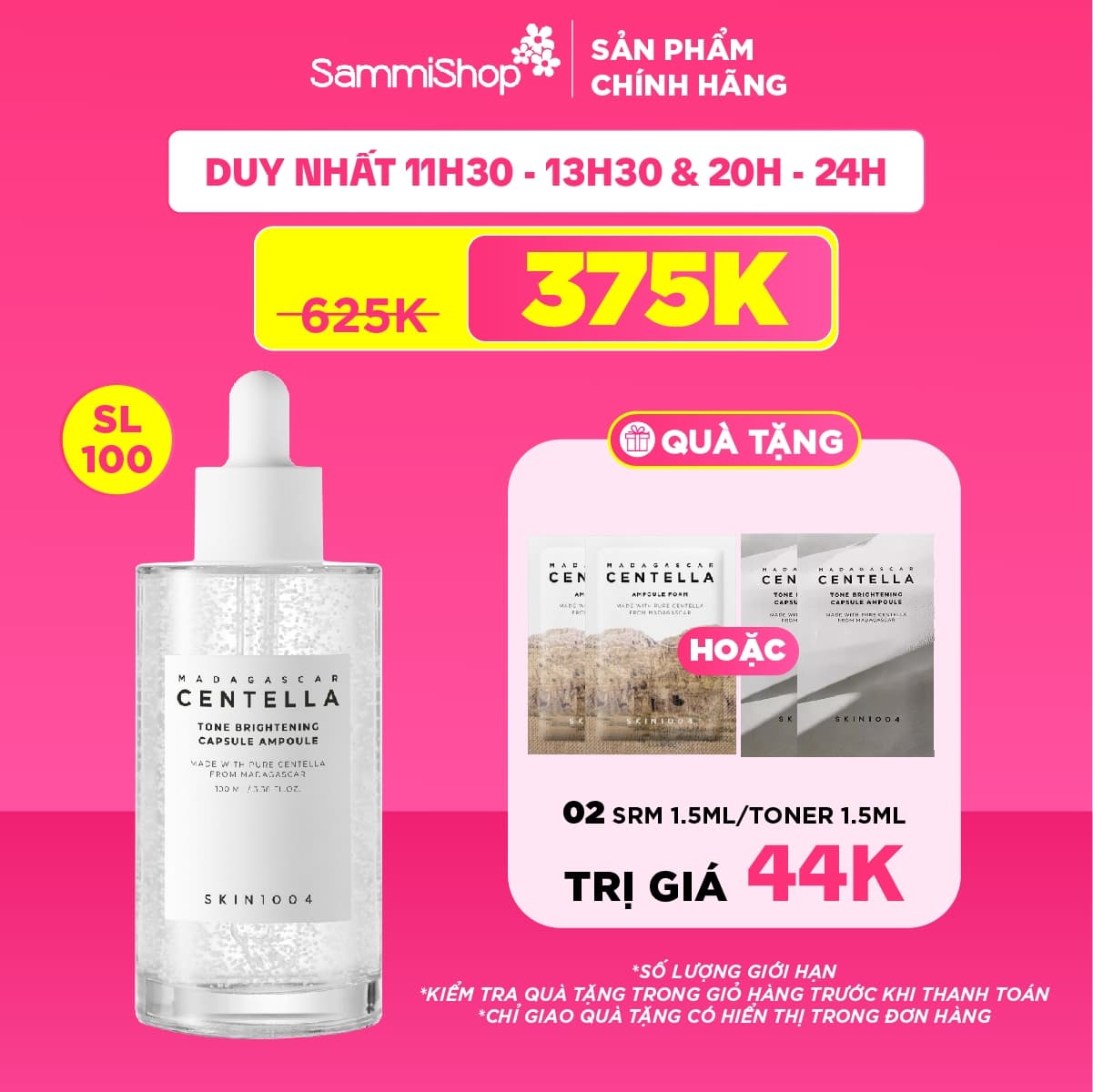 FS8 Skin1004 Tinh chất Madagascar Centella Tone Brightening Capsule Ampoule 100ml thumb 1