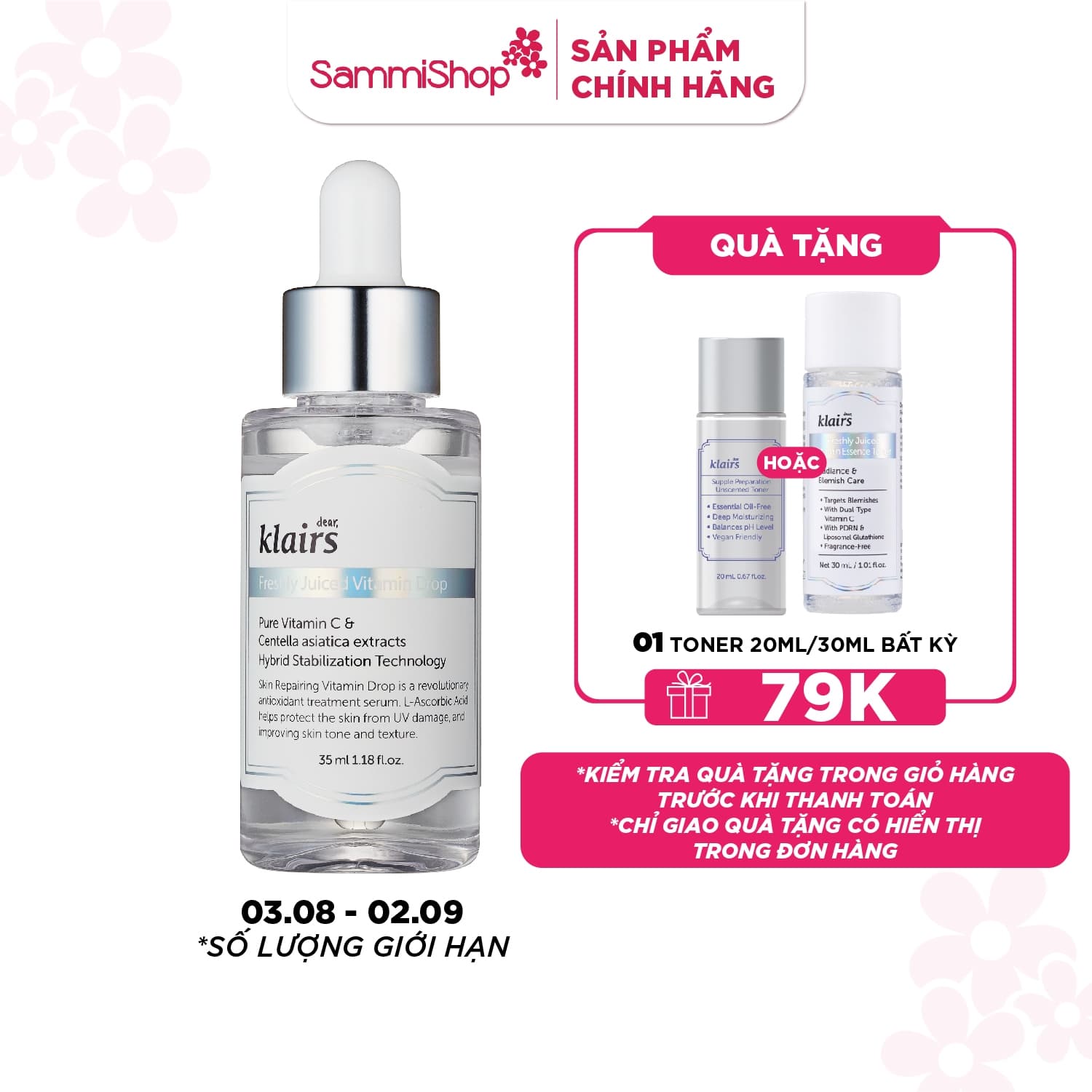 Dear, Klairs Tinh chất Freshly Juiced Vitamin Drop 35mL thumb 1