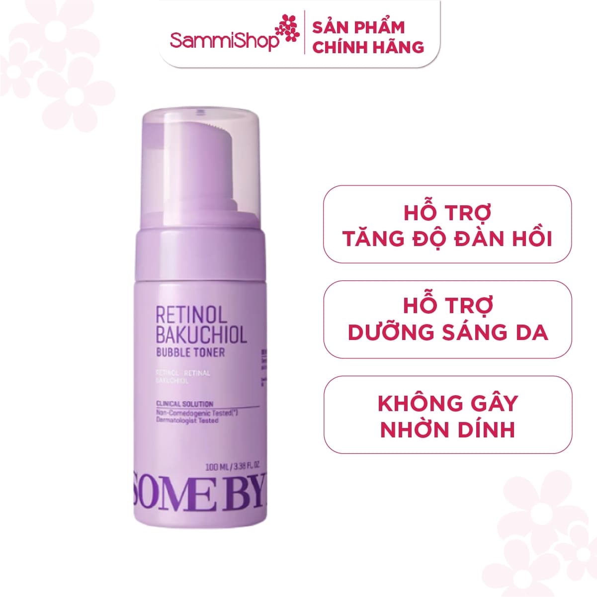 Some By Mi Nước hoa hồng Retinol Bakuchiol Bubble Toner 100ml thumb 2