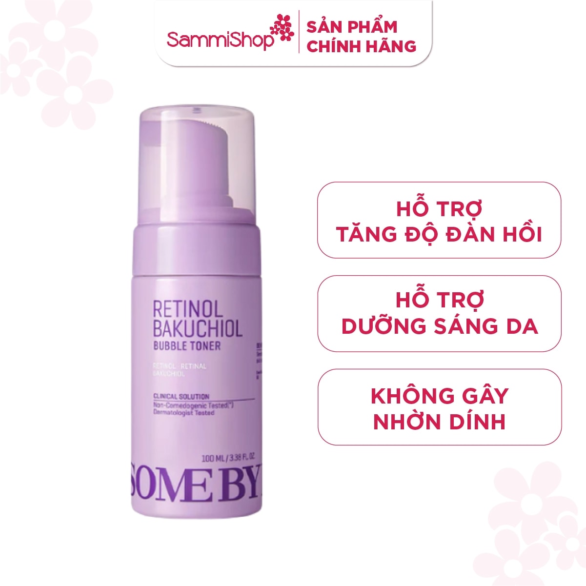 Some By Mi Nước hoa hồng Retinol Bakuchiol Bubble Toner 100ml 2