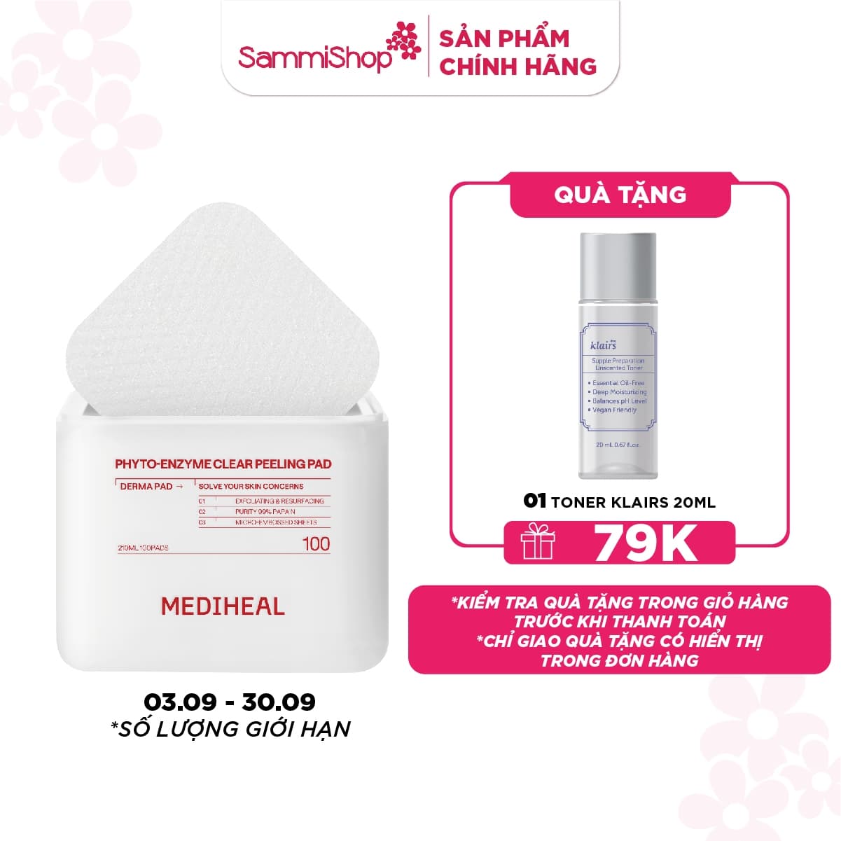 Mediheal Mặt nạ dưỡng da Phyto-Enzyme Clear Peeling Pad 210ml thumb 1