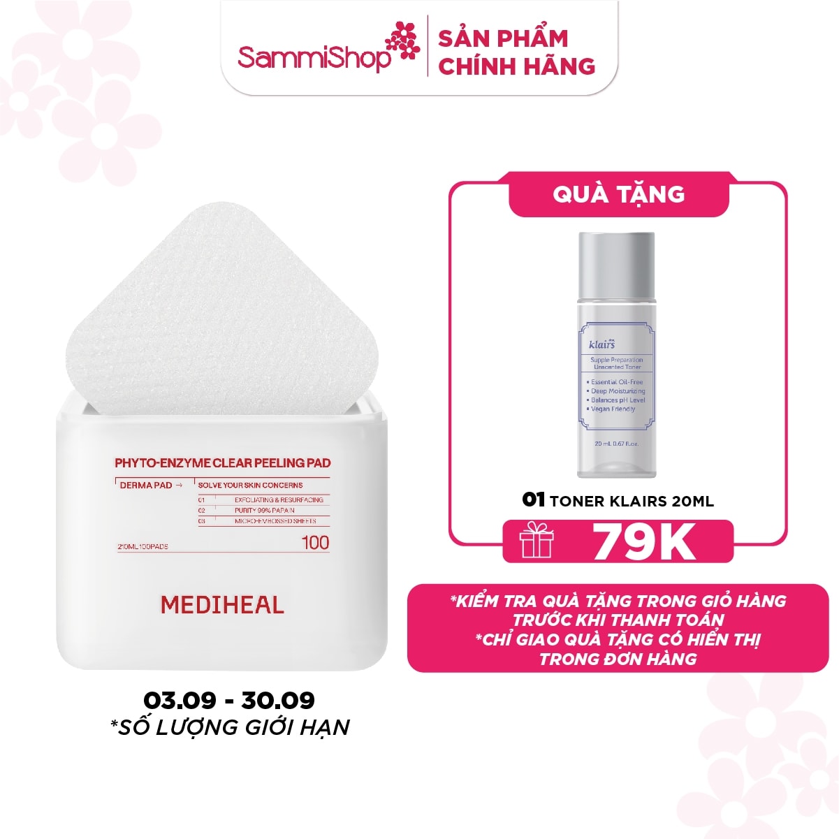 Mediheal Mặt nạ dưỡng da Phyto-Enzyme Clear Peeling Pad 210ml 1