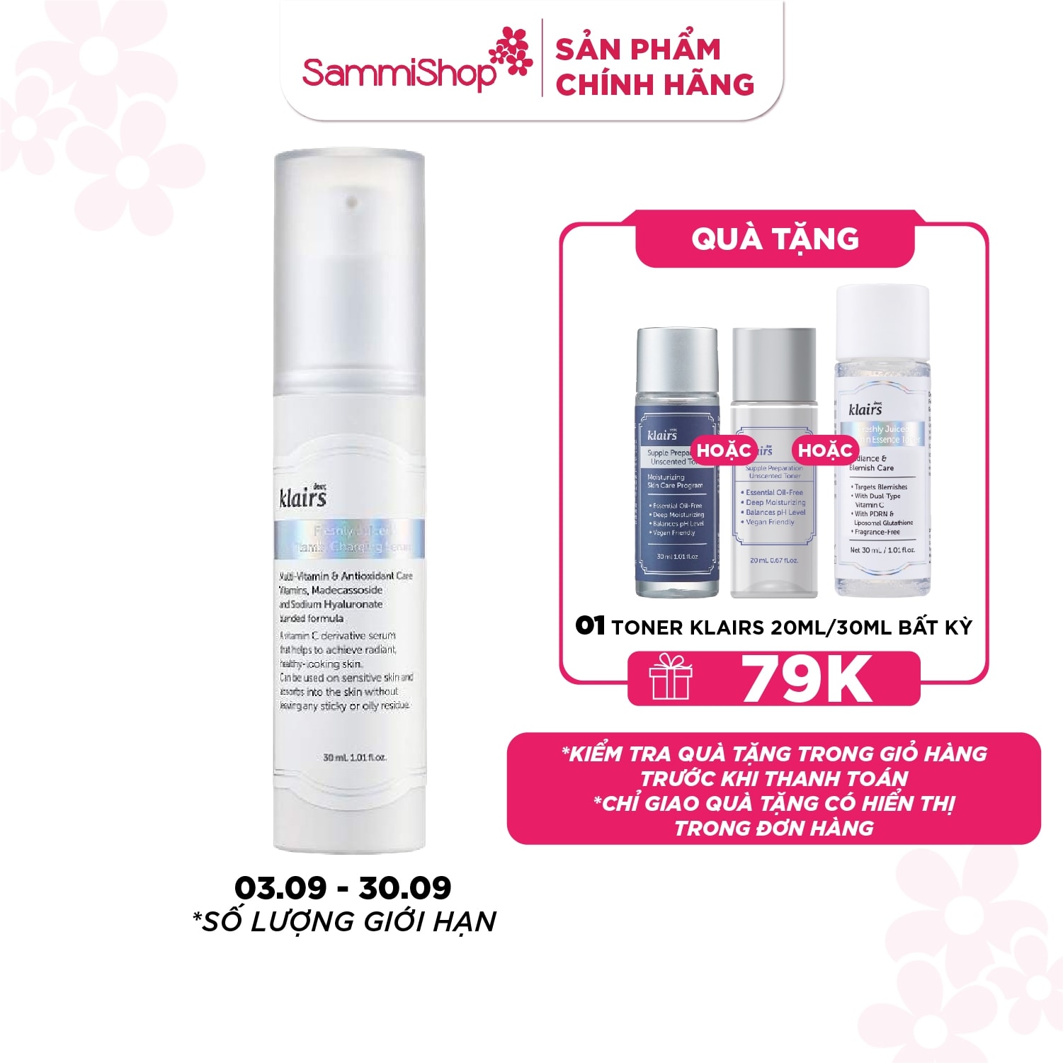 Dear, Klairs Tinh chất Freshly Juiced Vitamin Charging Serum 30ml 1