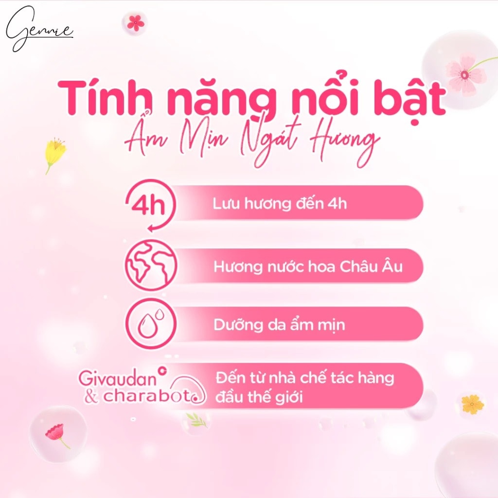 GENNIE Sữa tắm nước hoa nữ 5