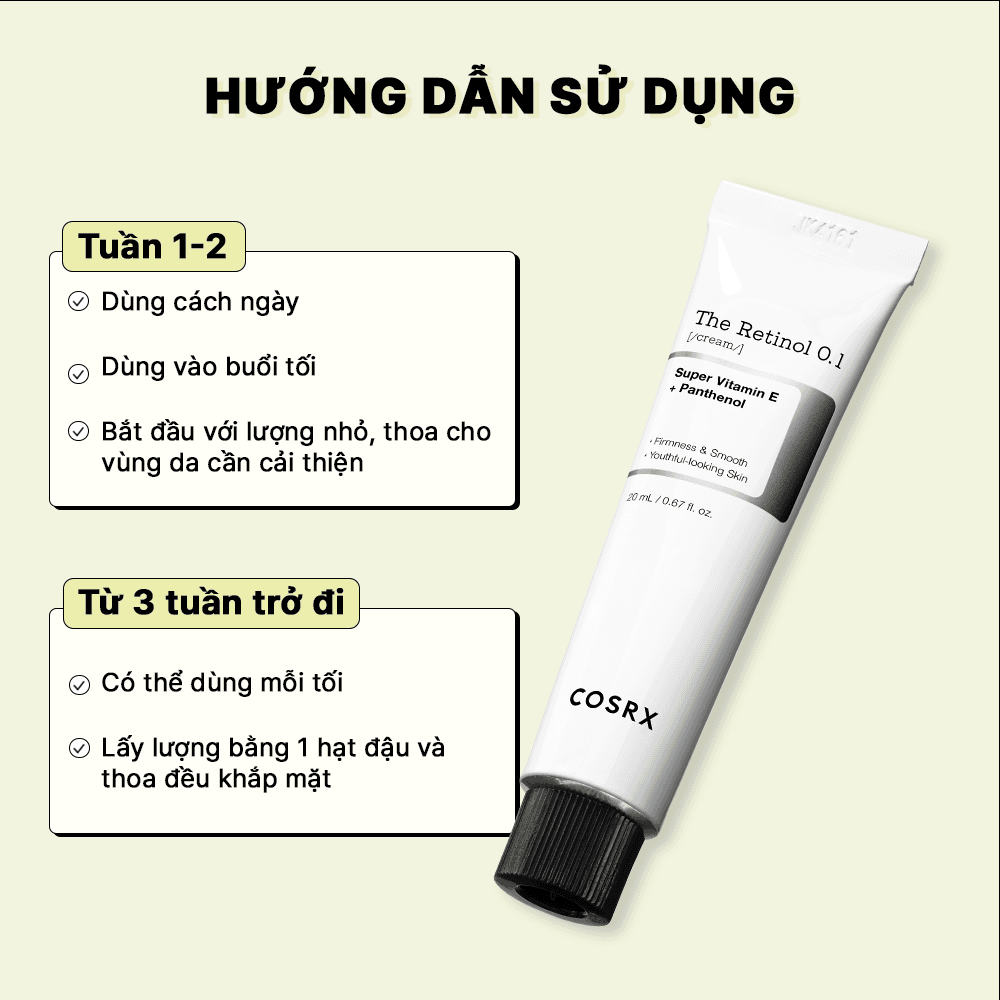 COSRX Kem dưỡng The retinol 0.1 cream 20ml thumb 4