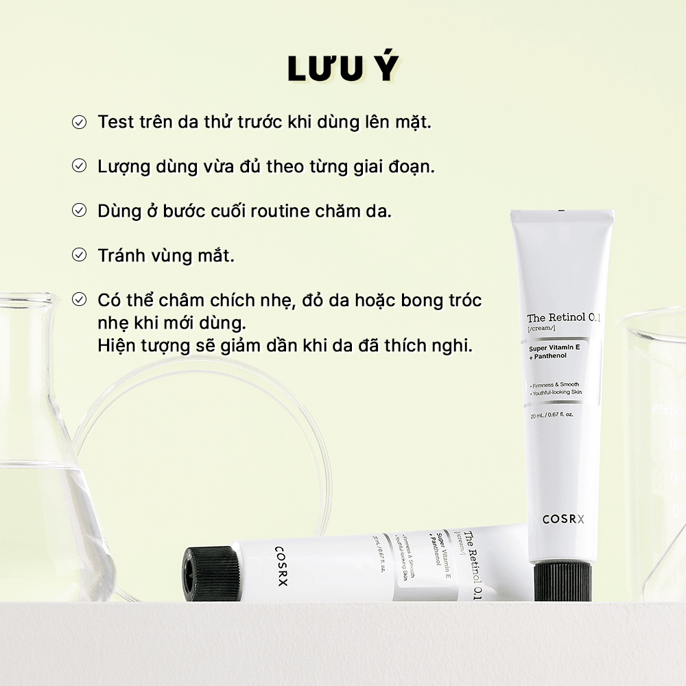 COSRX Kem dưỡng The retinol 0.1 cream 20ml 9