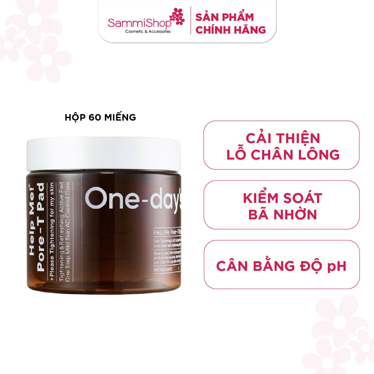 One-Day'syou Nước hoa hồng Help Me Pore-T Pad thumb 1