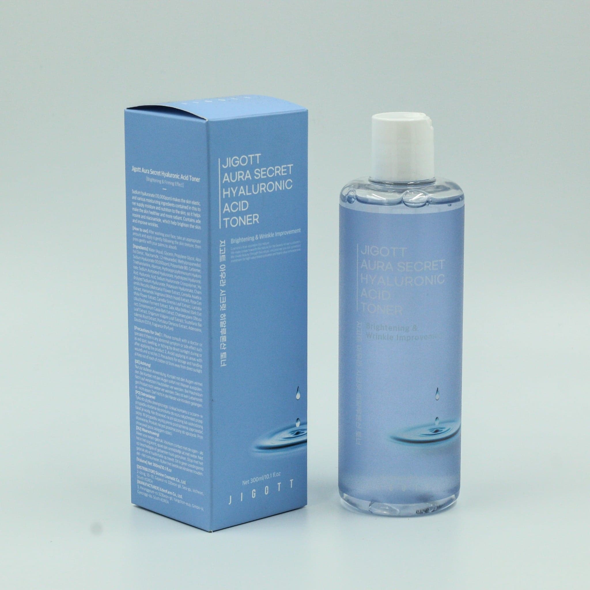 Jigott Nước hoa hồng Aura Secret Hyaluronic Acid Toner 300ml thumb 2