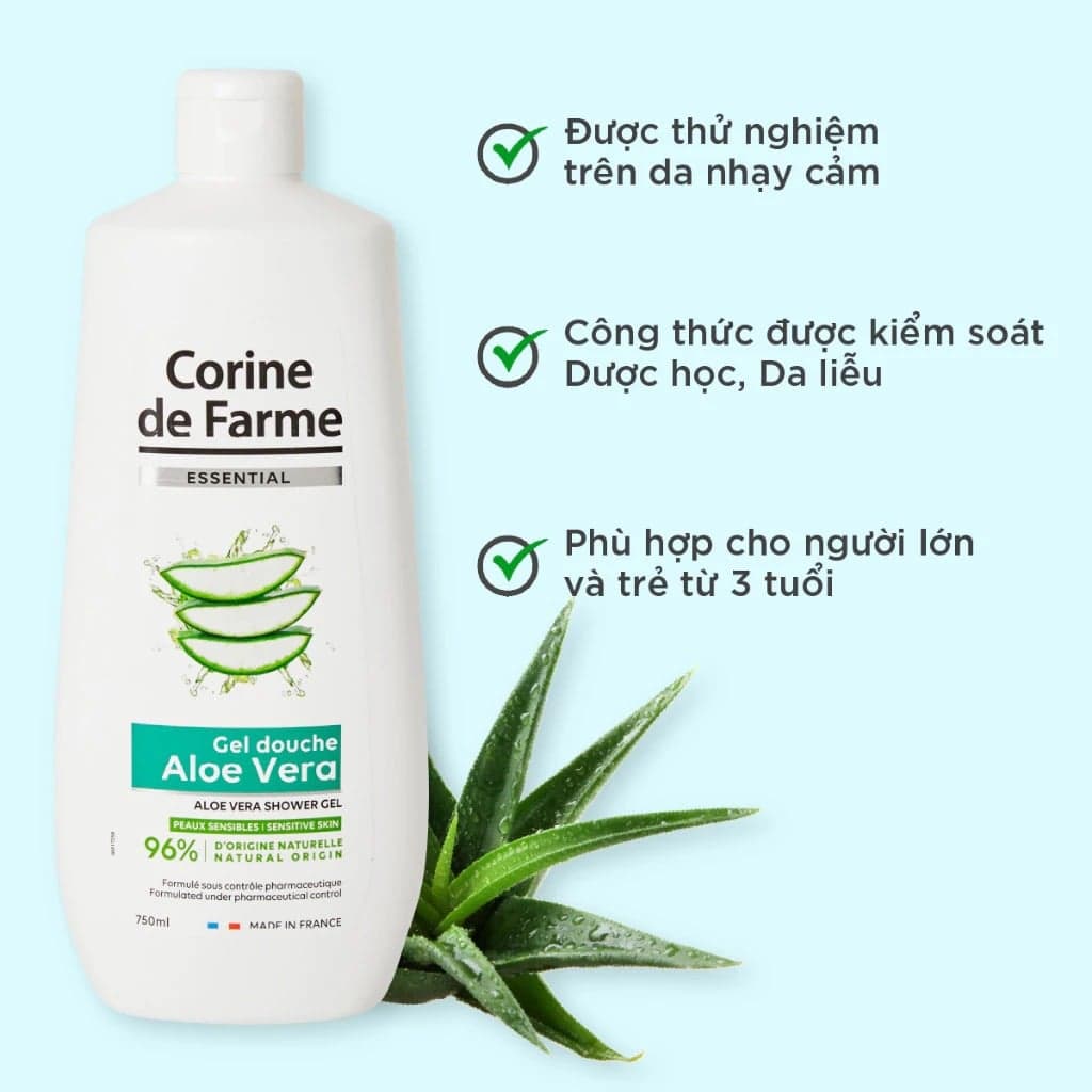 Corine De Farme Sữa tắm Essential Shower Gel 750ml thumb 13