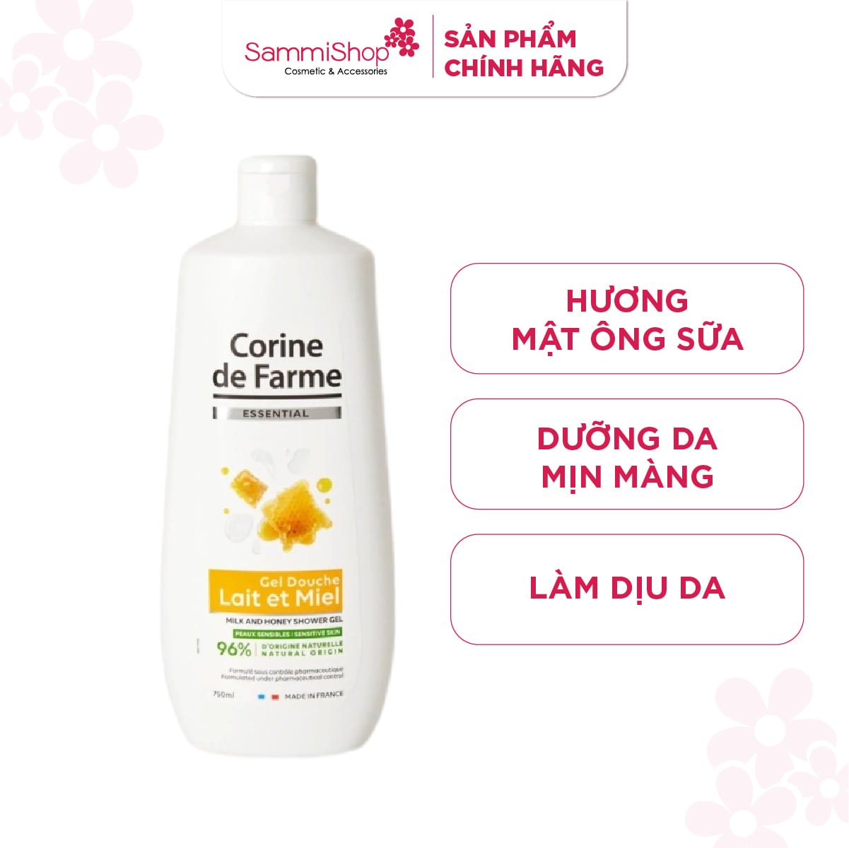 Corine De Farme Sữa tắm Essential Shower Gel 750ml 14