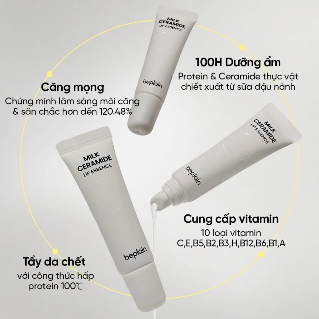 Beplain Tinh chất dưỡng môi Milk Ceramide Lip Essence 10g 4