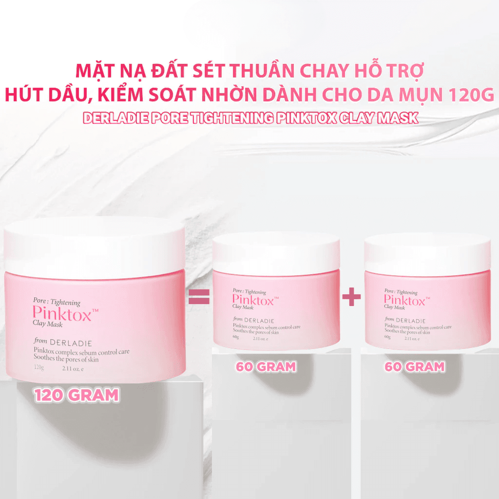 Derladie Mặt Nạ Đất Sét Pore Tightening Pink Tox Clay Mask thumb 1