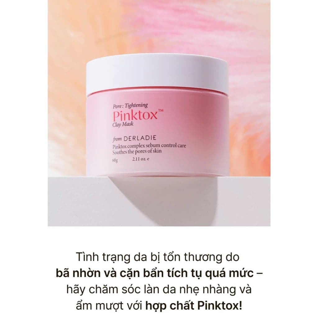 Derladie Mặt Nạ Đất Sét Pore Tightening Pink Tox Clay Mask thumb 3