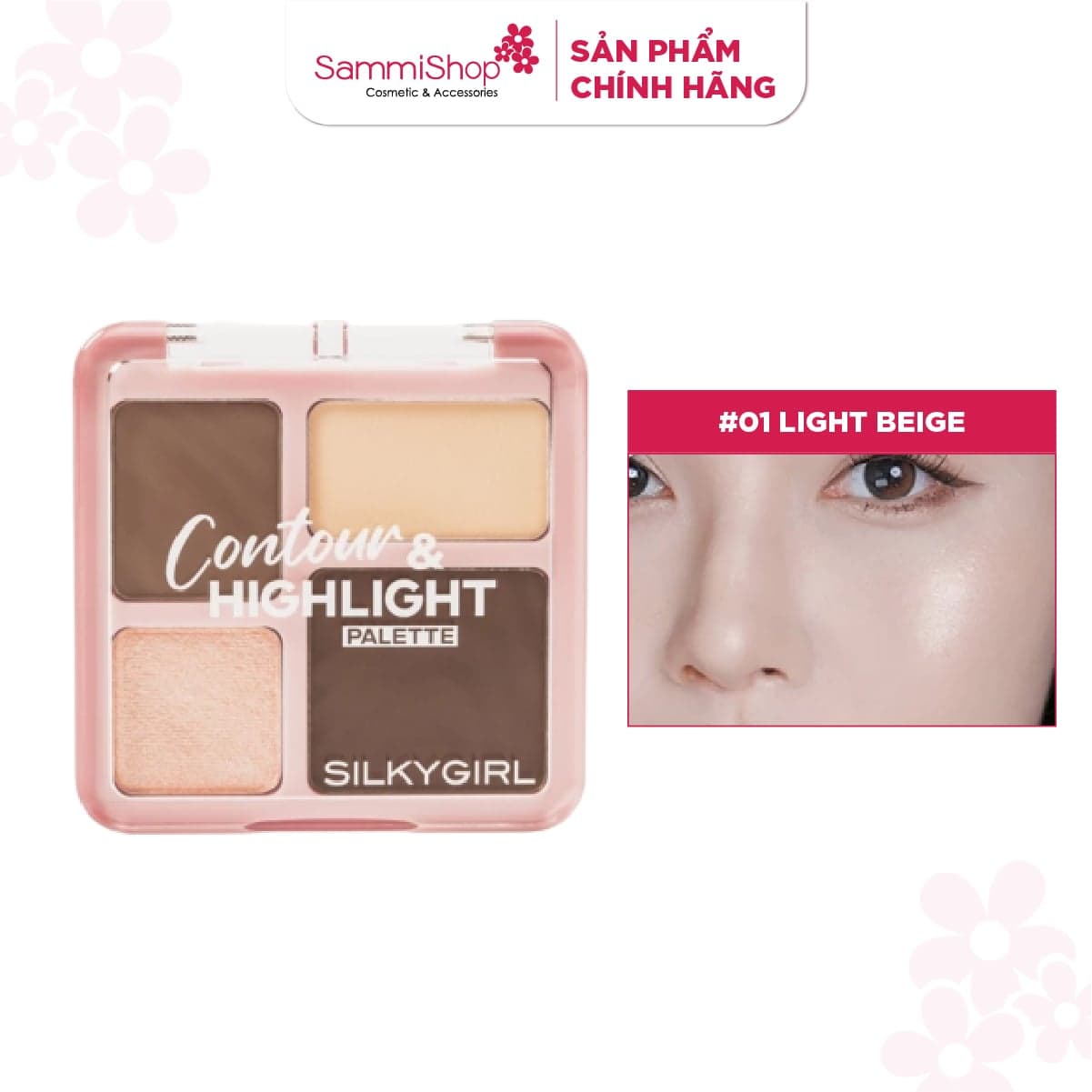 Silkygirl Phấn tạo khối & bắt sáng Contour & Highlight Palette thumb 1