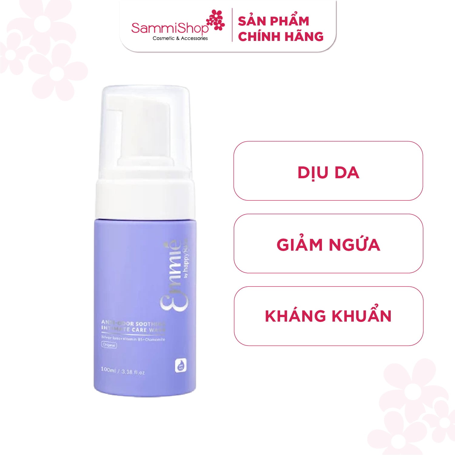 Emmie by Happyskin Dung Dịch Vệ Sinh Anti-Odor Soothing Intimate Care Wash 100ml 1