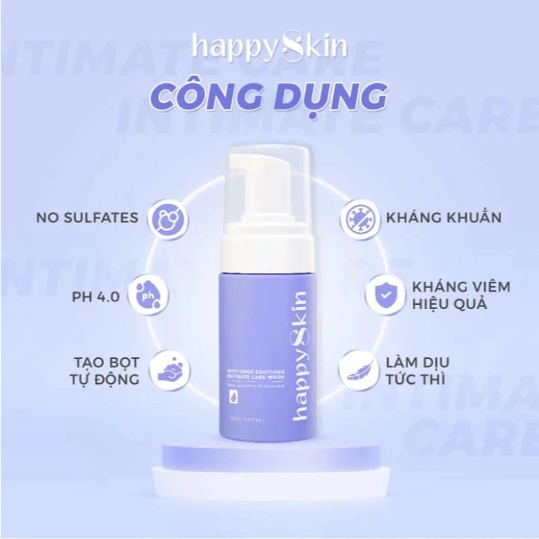 Emmie by Happyskin Dung Dịch Vệ Sinh Anti-Odor Soothing Intimate Care Wash 100ml 3