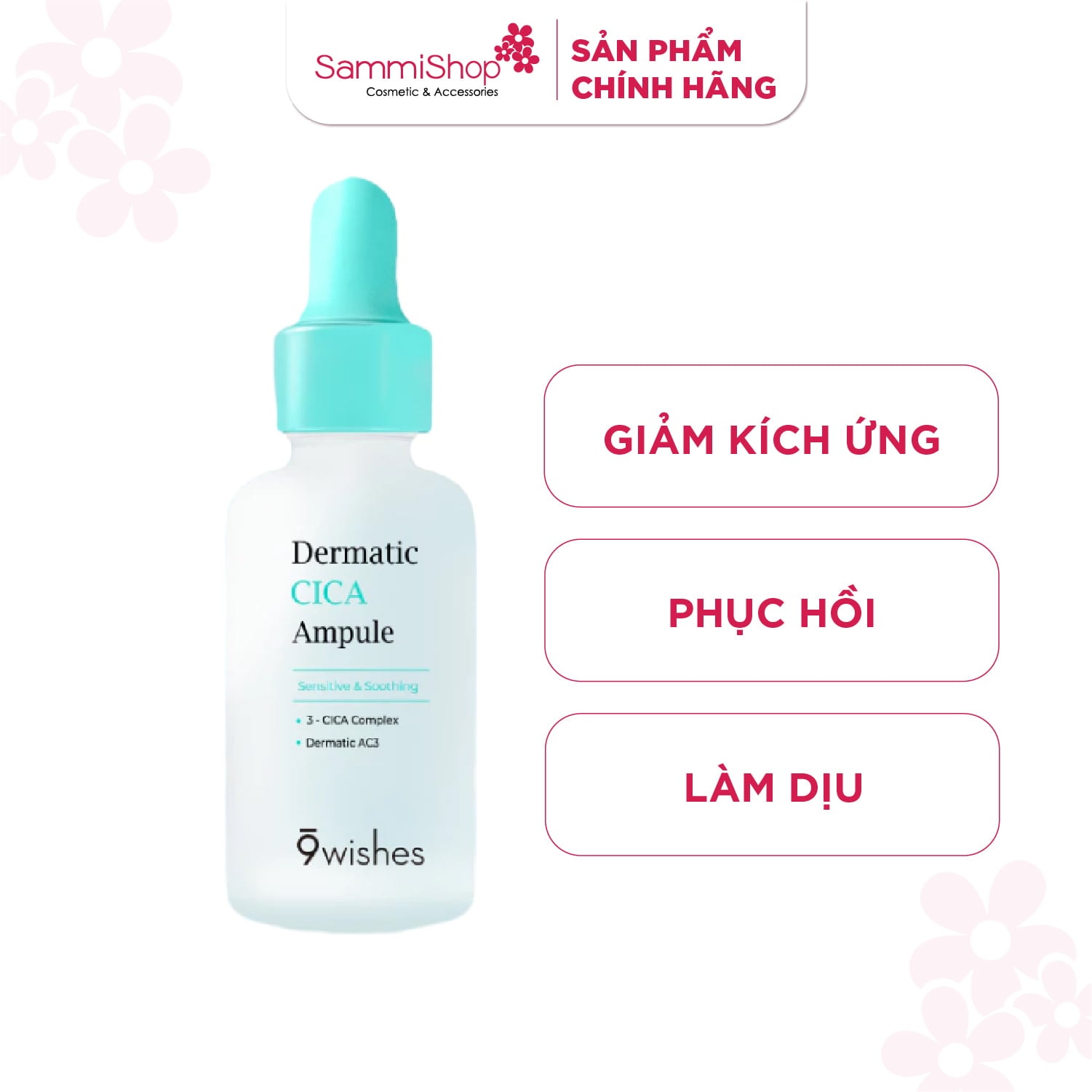 9 Wishes Tinh chất Dermatic Cica Ampule 30ml 2