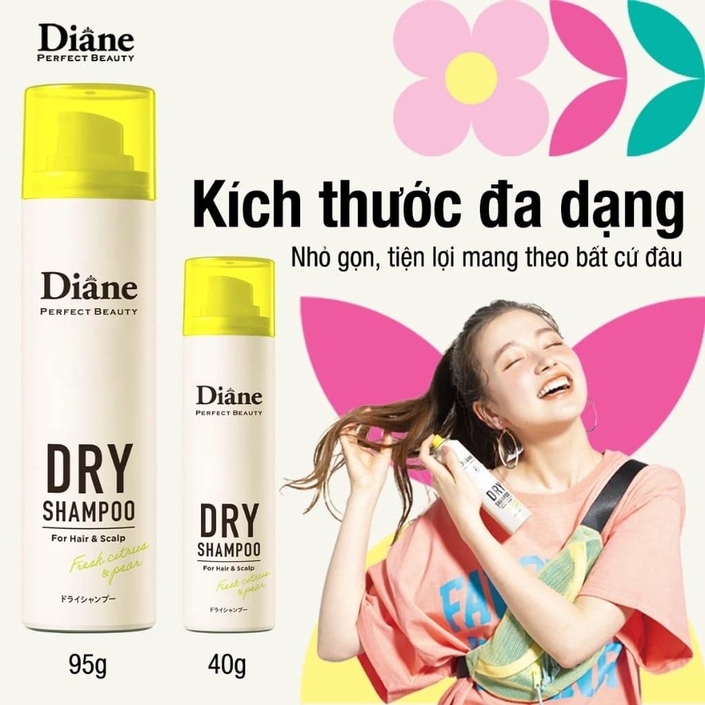 Diane Dầu gội khô Perfect Beauty Dry Shampoo Fresh Citrus & Pear thumb 2