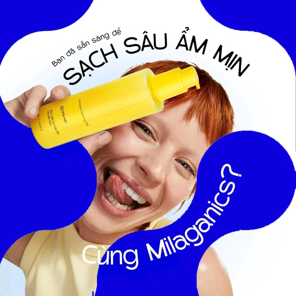 Milaganics Sữa rửa mặt hoa cúc Moisture Cleansing Gel Chamomilla Ceramide 250ml thumb 6