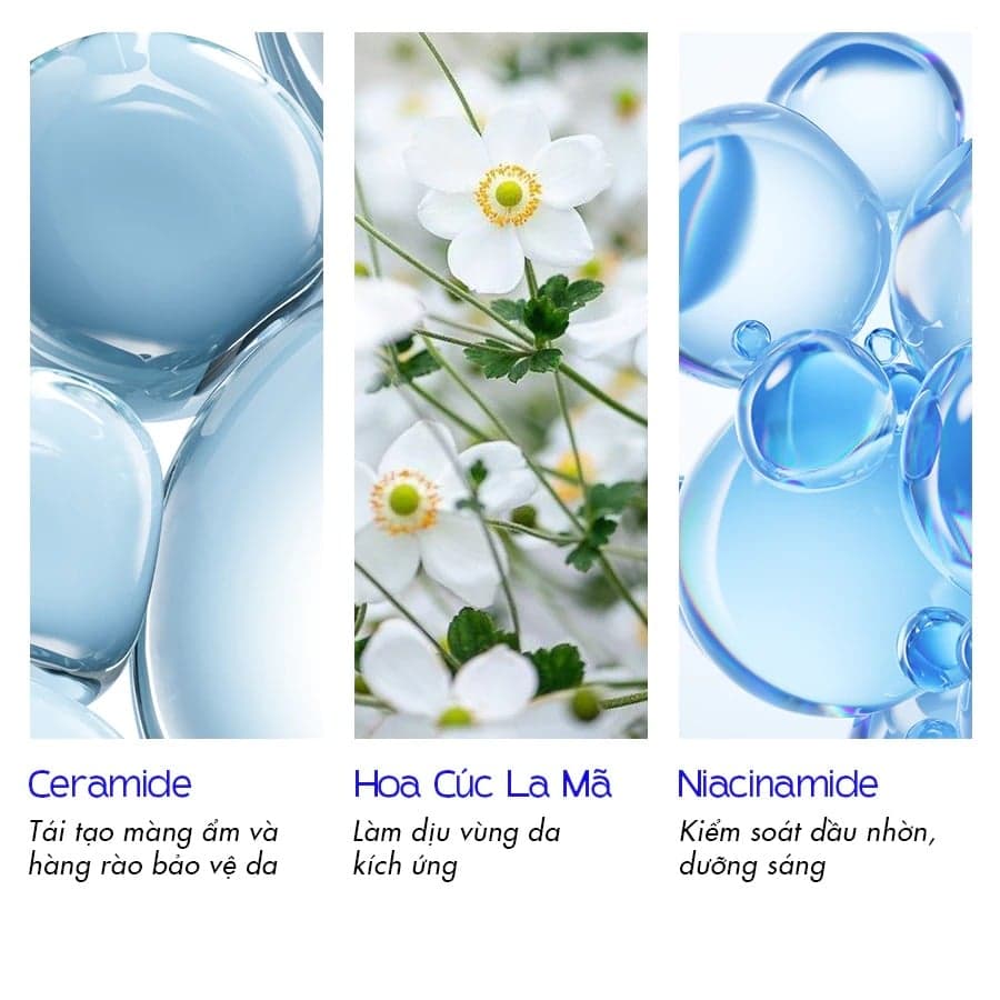 Milaganics Sữa rửa mặt hoa cúc Moisture Cleansing Gel Chamomilla Ceramide 250ml thumb 8