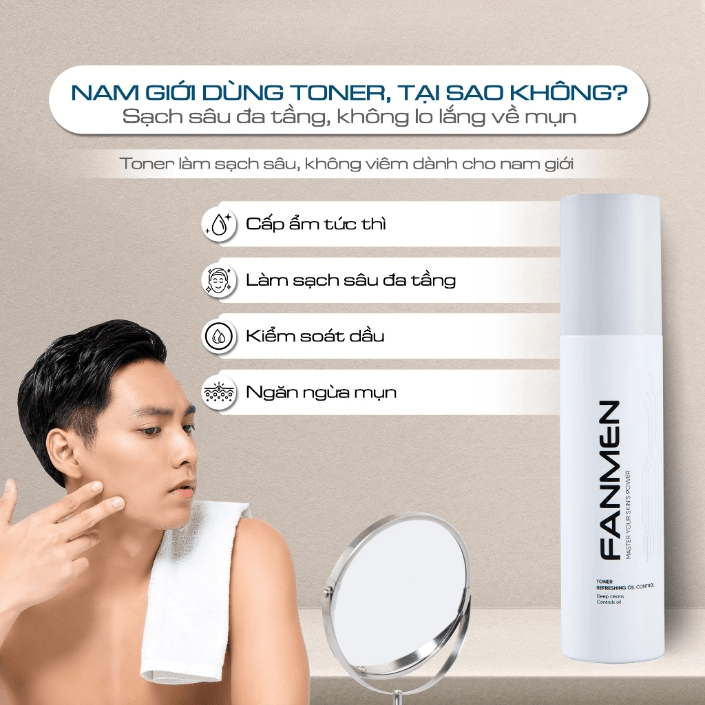 Fanmen Toner Refreshing oil control 150ml 5