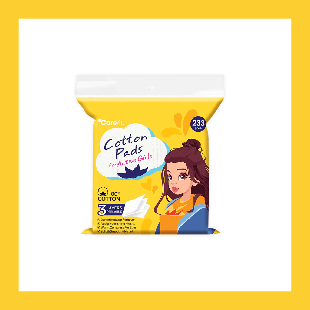 Care4u Bông tẩy trang 3 lớp 233 miếng 4