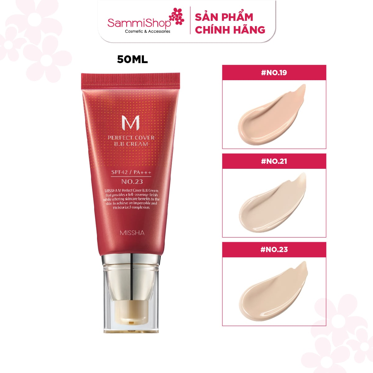 Missha Kem nền M Perfect Cover BB Cream EX SPF42 PA+++ 50ml 2