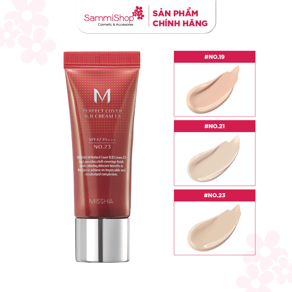 Missha Kem nền M Perfect Cover BB Cream EX SPF42 PA+++ 20ml thumb 1
