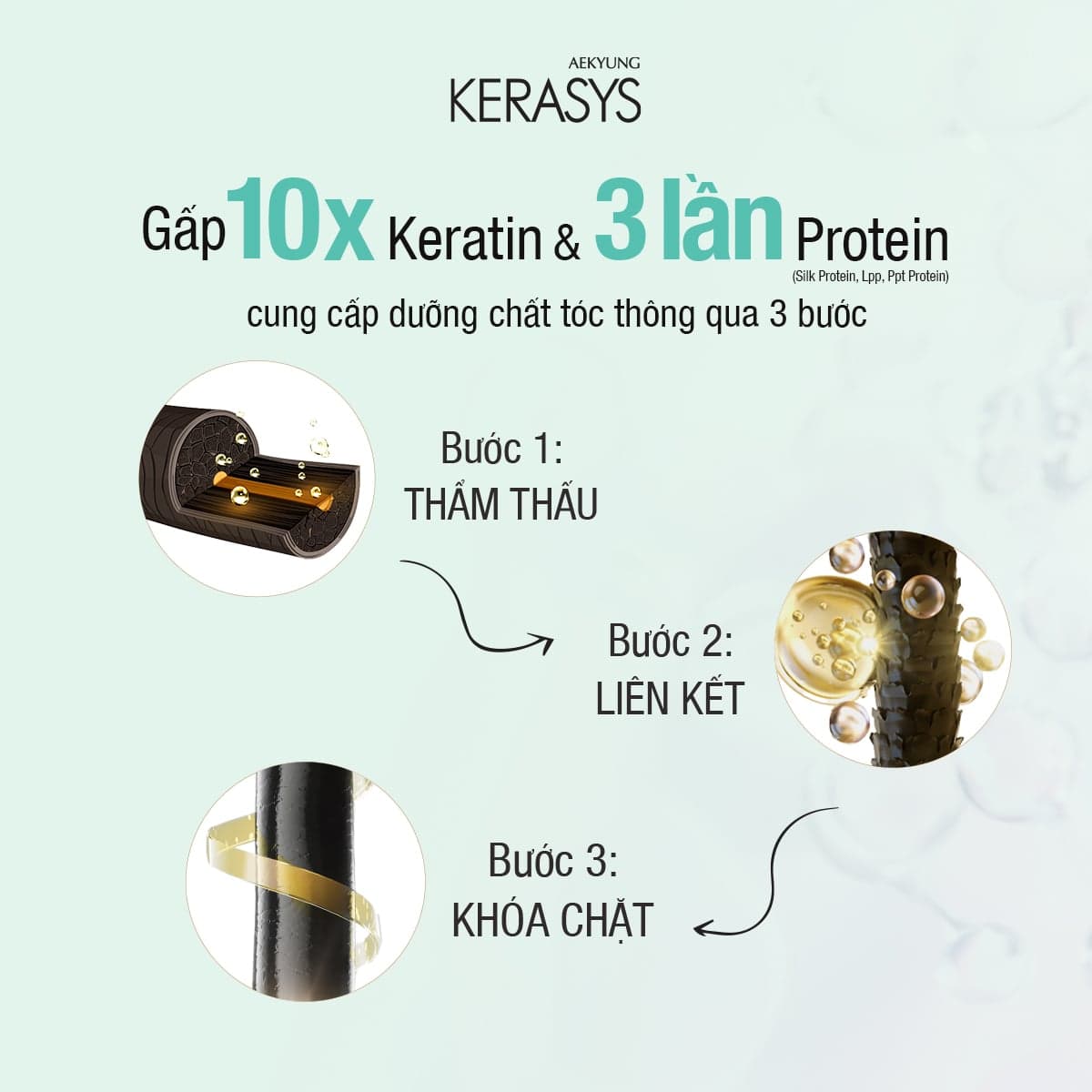 Kerasys Dầu gội Advanced Keratin Bond Purifying Shampoo 600ml thumb 4
